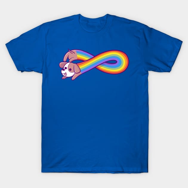 Infinite Rainbow Dog T-Shirt by TaylorRoss1